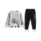 Джип/Серый Черный Комплекты Одежды [Утолщенный Шерпа]