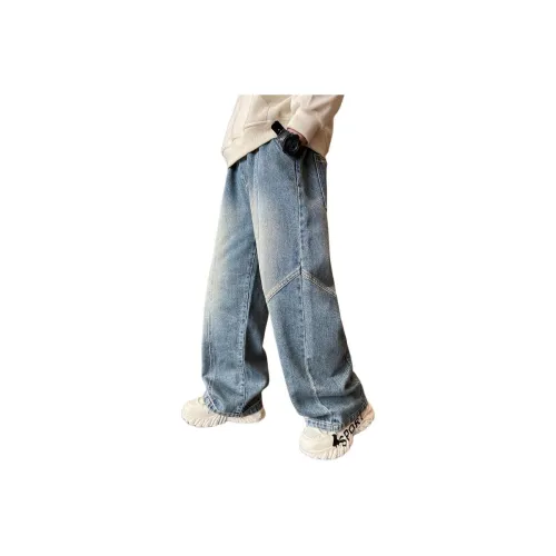 ЮЙЧЖАОЛИНЬ Синий с флисовой подкладкой SH 6809 1 Школьный возраст Джинсы