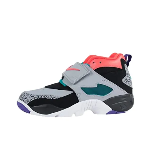 Nike Air Ромб Шипы Винтажные баскетбольные кроссовки Мужской Серый черный