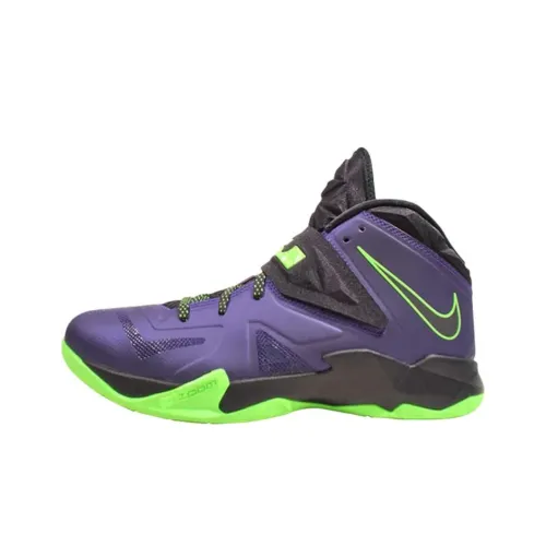 Nike Zoom Soldier 7 Баскетбольные кроссовки Мужские Фиолетовый Зеленый