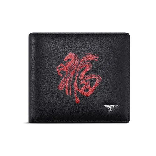 SEPTWOLVES Кошелек из коровьей кожи Мужской Черный