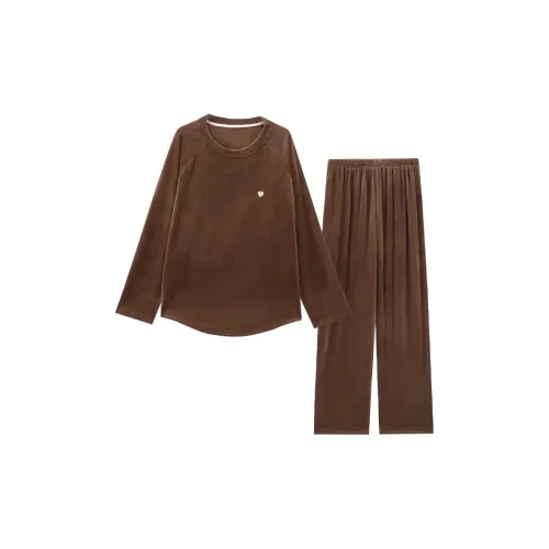 GOYN Dark Brown Women's Pajama Sets GOYN Темно-коричневые женские пижамные комплекты