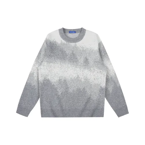 FAIRWHALE Men's Gray Photinia Sweaters FAIRWHALE Мужские Серые Свитера Фотиния