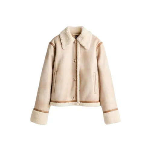 H M Light Beige Женские Вельветовые Куртки
