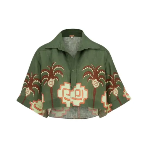 Johanna Ortiz Зеленые Женские Рубашки