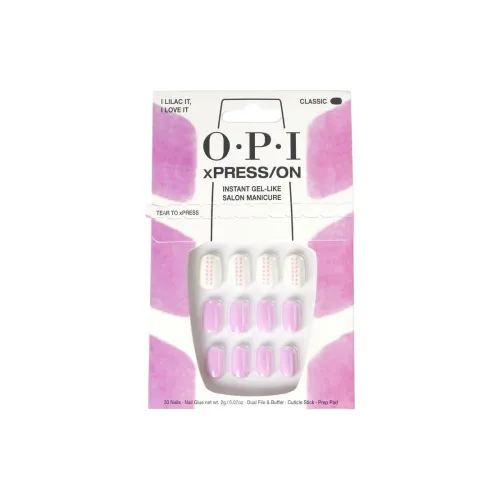 OPI Geometric Lilac False Nail Oval Light Purple Jump Color Solid Color 30 Pack ОПИ Геометрический Лиловый False Nail Овальный Светлый Фиолетовый Jump Color Однотонный 30 Пачка