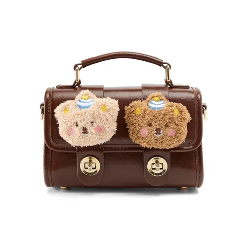 JACD ПУ (полиуретан) Сумка через плечо Стандартная Женская Коричневая