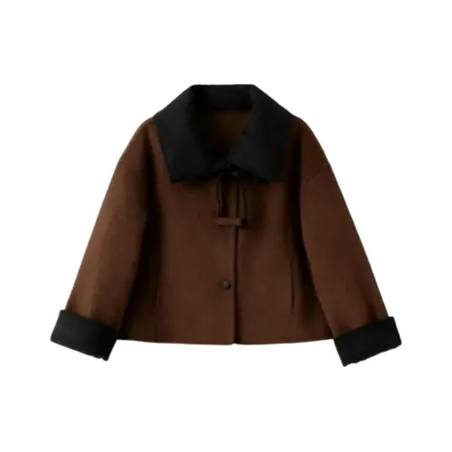 XIAOJUCHUANLI Вельвет Feel Пальто Женское