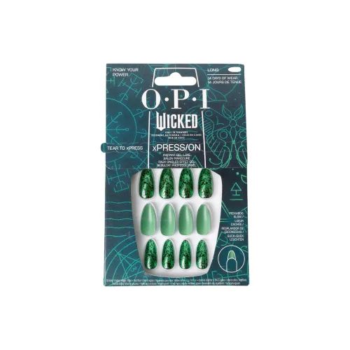 OPI Know Your Пава False Nail Миндально-зеленый Однотонный глянцевый 30 шт