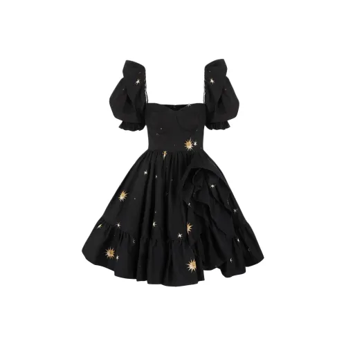 Selkie Коллекция Fw25 Короткий рукав Платье Женское