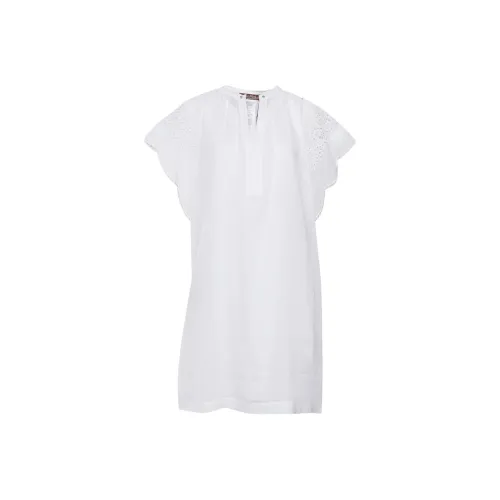 MaxMara Studio Короткое Платье с Короткими Рукавами Женское