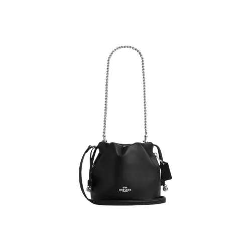 COACH Faye Телячья кожа Сумка через плечо Мини Женская Черная