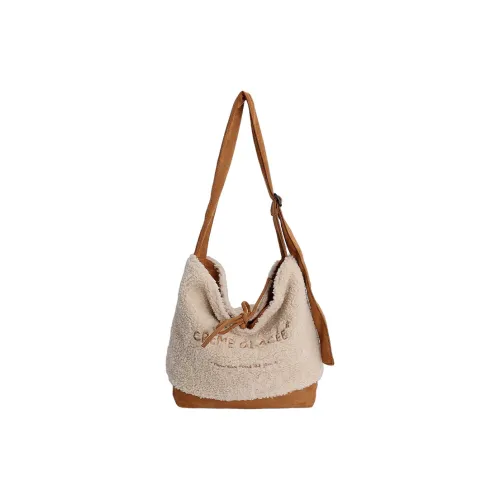 Villelon Ткань Сумка через плечо Стандартная Унисекс Бежевый Коричневый Коричневый Коричневый