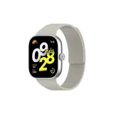 Серый - Интегрированный, зернистая кожа личи, силикон, магнитный ремешок