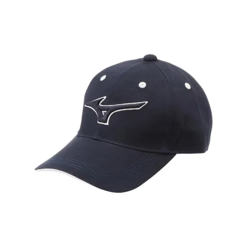 Mizuno Хлопок Кепки Унисекс Морской Синий Белый