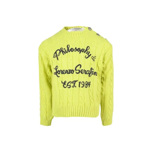 PHILOSOPHY DI LORENZO SERAFINI Зеленый KIDS Свитера