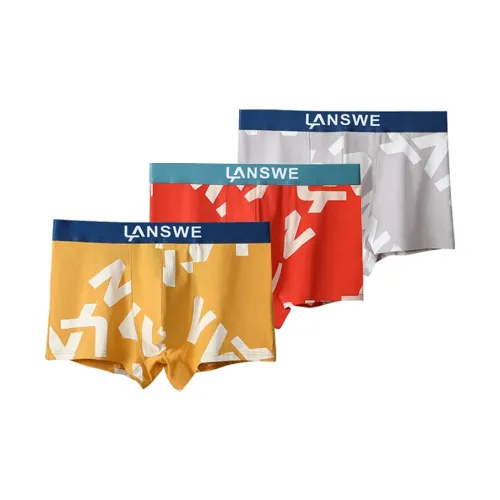 Lanza [3 упаковки] Смешанные цвета Мужские боксер-шорты