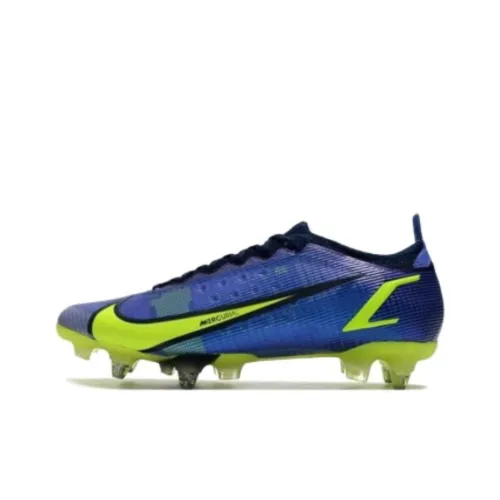 Nike Mercurial Vapor 14 SG Мягкая трава противоскользящие устойчивые к истиранию дышащие футбольные бутсы унисекс синий