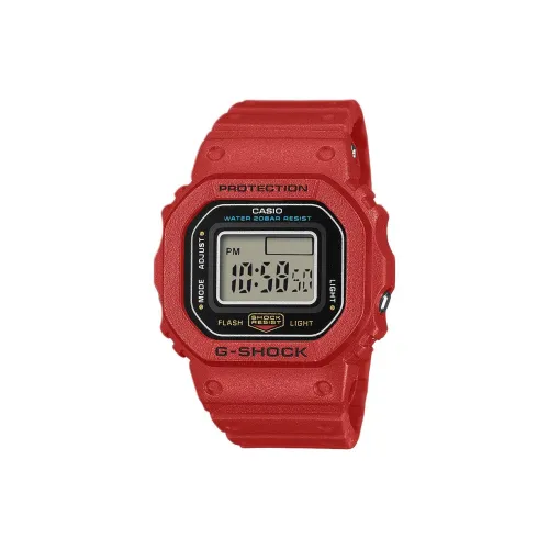 CASIO 5600 Collection Кварцевый механизм Смольный ремешок Часы унисекс Серый циферблат