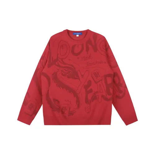 FAIRWHALE Red Men's Sweaters FAIRWHALE Красный Мужские Свитера