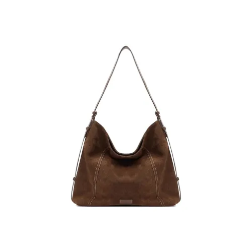 Jade En Plus ПУ (полиуретан) Сумка через плечо Стандартная Женская Эбеновое Кофейное