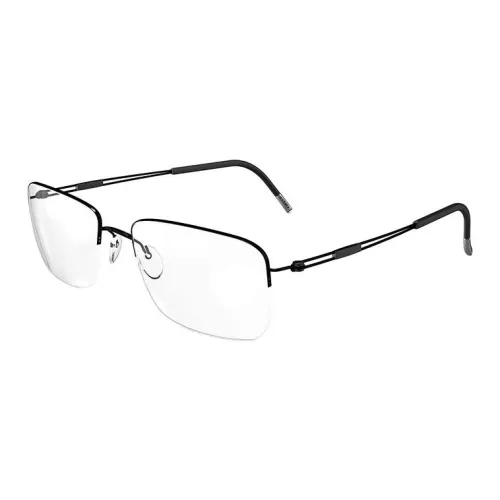 SILHOUETTE Titanium Квадратные Очки с диоптриями Унисекс Черный