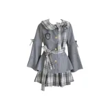 Морская соль, светло-синий, комплект, юбка