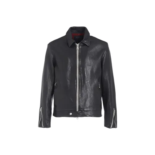 Yohji Yamamoto S'YTE FW25 WASHED SHEEP LEATHER CLASSIC SINGLE BREASTED JACKET LEATHER JACKET Unisex