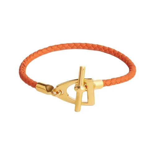 HERMES Swift Телячья кожа Браслеты Женские Оранжевый