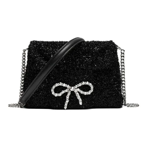 Staccato Ткань Сумка через плечо Маленькая Женская Вдохновленная Chanel Черная