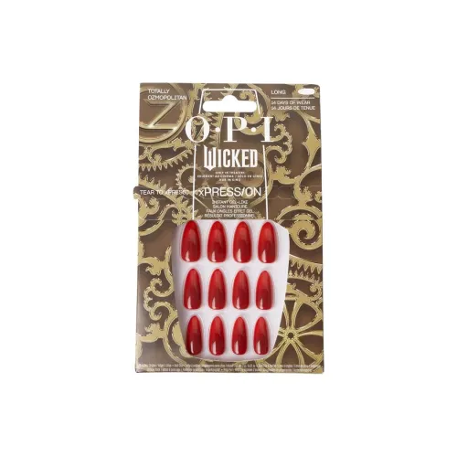 OPI Totally Ozmopolitan False Nail Миндаль Красный Однотонный Стиль Instagram