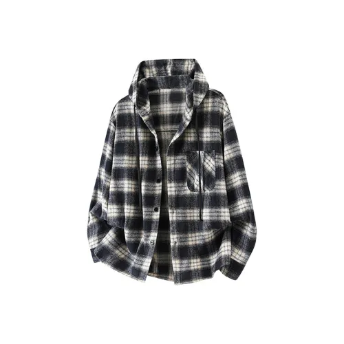 FA2LO Черная рубашка в клетку унисекс