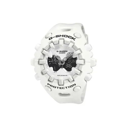 CASIO GA V01 Collection Кварцевый механизм Смольный ремешок Часы унисекс Белый циферблат