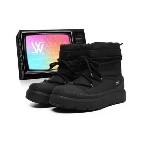 WHITE SANDS Сноубутсы Черный флис с подкладкой Мужской