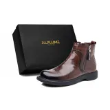 Коричневая обувь с флисовой подкладкой и утеплением