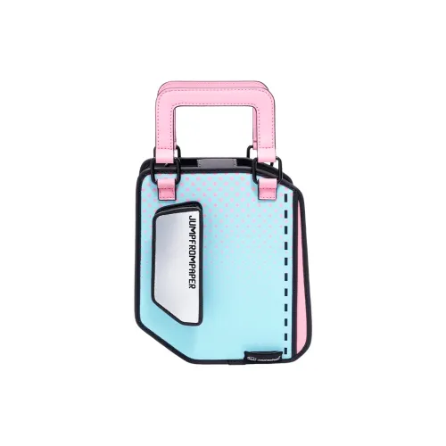 JumpFromPaper Синтетическая кожа Сумка Стандартная Женская серебряная панель Синяя