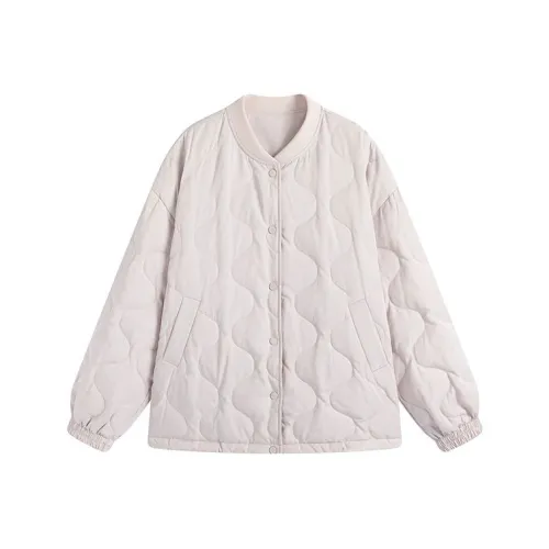 GUOZHEN Розовый Фиолетовый Женский Пуховик