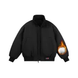 Black Thermal Cotton Down Jacket  
Черный термальный хлопковый пуховик