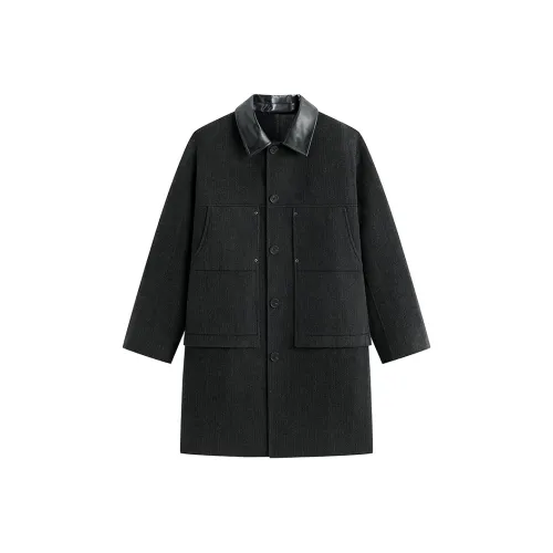 PEACEBIRD MEN Jasper Green Men's Coat PEACEBIRD MEN Яшма Зеленый Мужской Пальто