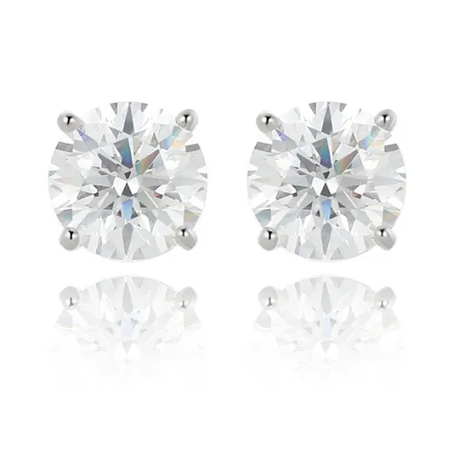 XUPING Серьги-гвоздики с синтетическим кубическим цирконием женские