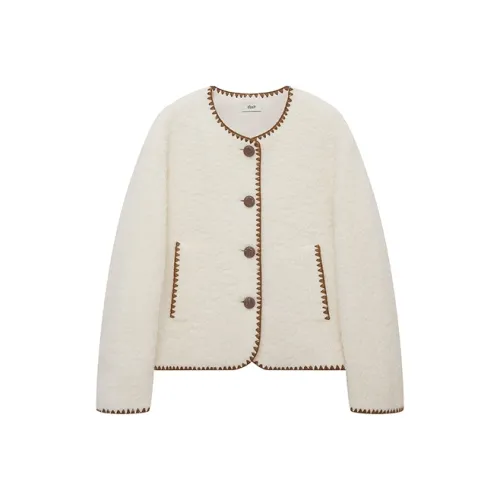 d'zzit Экрю Женское Пальто