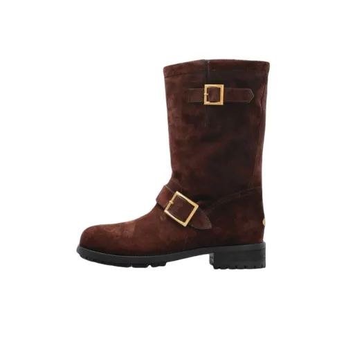 Jimmy Choo Ботильоны Biker 3,5 см Женские Коричневые