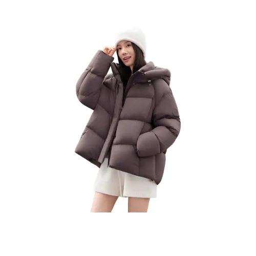 YAYA x Puffed Suede Collection Cropped Down Jacket Women's