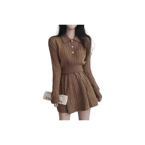 TENNE GIRL Длинное платье с длинными рукавами женское