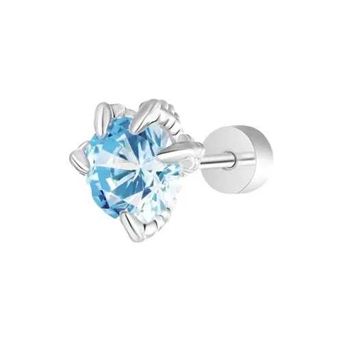 Серьги LELC с цирконием унисекс