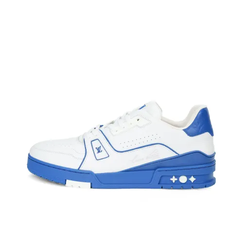 LOUIS VUITTON Тренер Спортивная обувь для скейтбординга Мужская Белая и Синяя