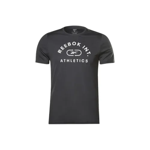 REEBOK Workout Черная мужская футболка с коротким рукавом