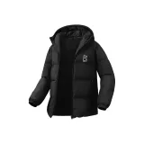 [90 Duck Down Thermal Water-Repellent] Черный (B Ослепительный Цвет Медведь Логотип на Груди)