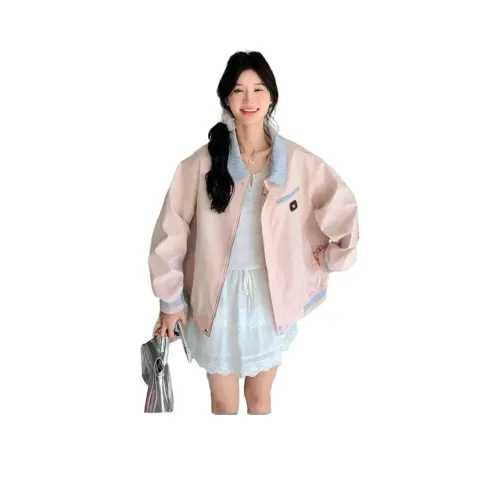 COVER TIME Розовый Женские Куртки