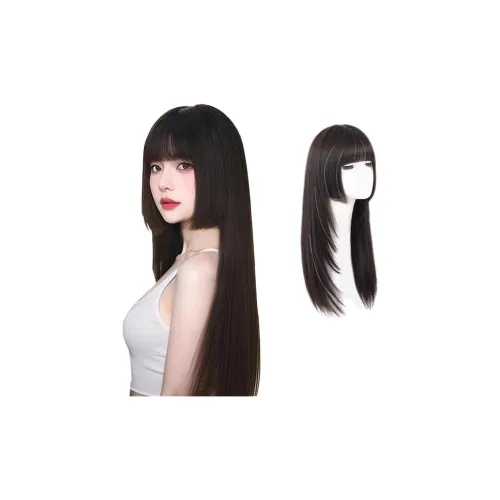 TIANKONGSHU Принцесса Cut Перука Перука Смешанный Шелк Длинные Прямые Волосы